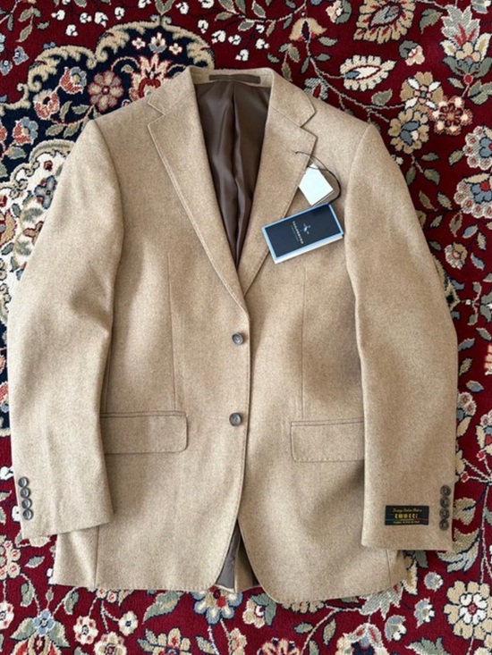 Tailorbyrd Other - Tailorbyrd Camel/Tan Wool-Blend Two-Button Sport Coat